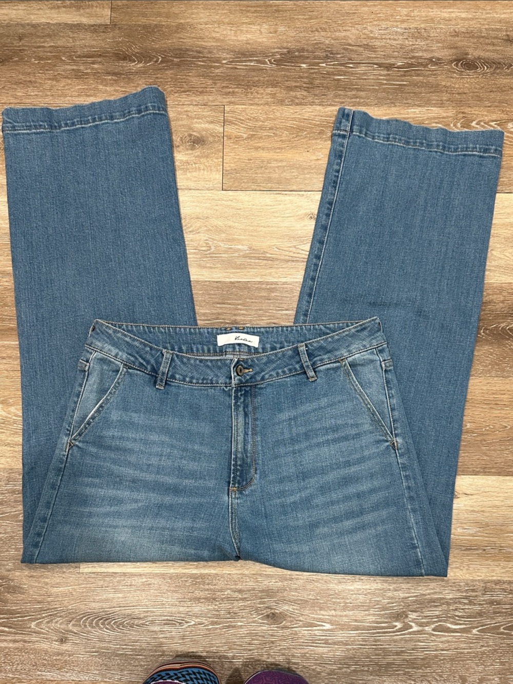 KanCan Medium Blue Straight Leg Denim Jeans